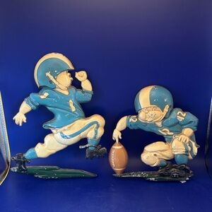 Vintage Football Player Wall Decor by Homco 1976 USA
